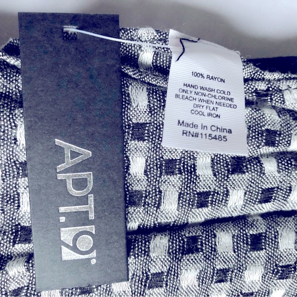 NEW APT 9 Scarf Fringe Black Women’s - Picture 4 of 15